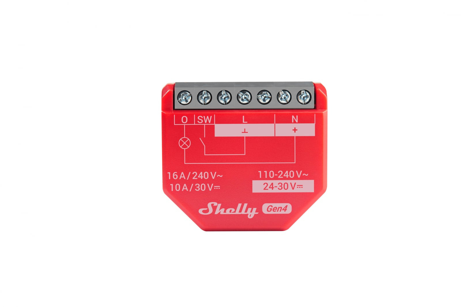 releu inteligent shelly 1pm gen4, 1 canal, 16a, monitorizare consum, multiprotocol (wifi, bluetooth, matter, zigbee) , integrare